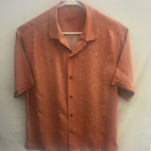 Men's Orange Short Sleeve Shirt